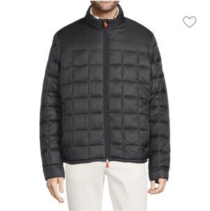 Save The Duck Colby Faux Fur Lined Puffer Jacket Black $278 XL